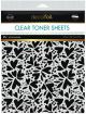 Deco Foil Clear Toner Sheets 8.5 Inch X11 Inch 2 Per Pkg Love Blooms