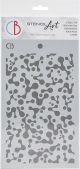 Ciao Bella Stencil Art Texture Stencil 5 Inch X8 Inch Abstract Dots