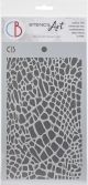 Ciao Bella Stencil Art Texture Stencil 5 inch X8 inch Crocodile