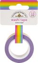 Doodlebug Washi Tape 15mmX12yd Rainbow Bright
