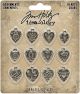 Idea Ology Metal Adornments 12 Per Pkg Hearts