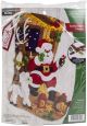 Bucilla Felt Stocking Applique Kit 18 Inch Long Santas Barn Friends