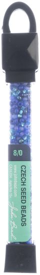 John Bead Czech Seed Beads 24g 8 Per 0 Deep Sea Mix