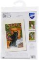Vervaco Counted Cross Stitch Greeting Card Kit 4.2 Inch X6 Inch 3 Per Pk Cats Between Flowers 14 Count