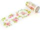 Pinkfresh Studio Washi Tape 4 Inch X11yd English Garden W Per Foiled Accents