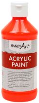 Handy Art Fluorescent Acrylic Paint 8oz Red
