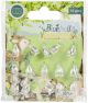 Craft Consortium Bluebells And Buttercups Metal Charms 15 Per Pkg Bluebells