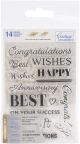 Couture Creations Sentiment Stamp Set 3.1 Inch X4.5 Inch Co