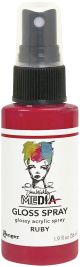 Dina Wakley Media Gloss Sprays 2oz Ruby 1 pack of 1 piece