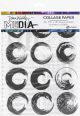 Dina Wakley Media Collage Tissue Paper 7.5 Inch X10 Inch 20 Per Pkg Elements