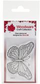 Woodware Clear Stamps 2.6 inch X1.7 inch Mini Wings Tortoise Shell