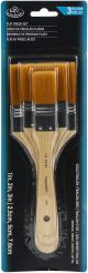 Royal And LangnickelR Gold Talkon Flat Brush Set 3 Per Pkg