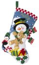 Bucilla Felt Stocking Applique Kit 18 Inch Long Best Friends
