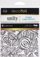 Deco Foil Toner Card Fronts By Unity 4.25 Inch X5.5 Inch 8 Per Pkg Rosy Days