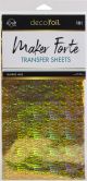Deco Foil By Maker Forte Transfer Sheets 6Inch X12Inch 10 Per Pkg Sunrise Lake