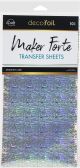Deco Foil By Maker Forte Transfer Sheets 6Inch X12Inch 10 Per Pkg Moonlit Lake