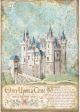 Stamperia Rice Paper Sheet A4 Castle Sleeping Beauty