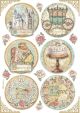 Stamperia Rice Paper Sheet A4 Rounds Sleeping Bea