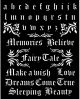 Stamperia Stencil 7.87 inch X9.84 inch Alphabet and Quotes Sleeping Beauty