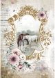 Stamperia Rice Paper Sheet A4Lake Romantic Horses