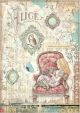 Stamperia Rice Paper Sheet A4 Alice Looking Glass