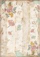 Stamperia Rice Paper Sheet A4 Alice Wall Texture