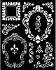 Stamperia Stencil 7.87 inch X9.84 inch Alice Frames