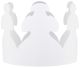 Hygloss Crowns 24 Per Pkg White