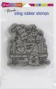 Stampendous Cling Stamp Truck Gnomes