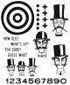 Tim Holtz Cling Stamps 7inchX8.5inch Inquisitive
