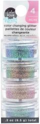 American Crafts Color Pour Resin Mix Ins Color Changing Glitter 4 Per Pkg