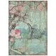 Stamperia Rice Paper Sheet A4 Oriental Tree Sir Vagabond In Japan