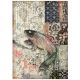 Stamperia Rice Paper Sheet A4 Mechanical Fish Sir Vagabond In Japan