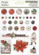 Simple Vintage Rustic Christmas Decorative Brads