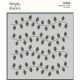 Simple Stories Holly Days Stencil 6 inch X6 inch Christmas Lights