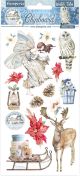 Stamperia Adhesive Chipboard 6 inch X12 inch Winter Tales