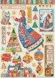Stamperia Rice Paper Sheet A4 Elements Christmas Patchwork