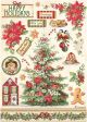Stamperia Rice Paper Sheet A4 Tree Classic Christmas