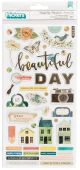 Vicki Boutin Fernwood Thickers Stickers 87 Per Pkg Beautiful Day Icons Per Chipboard