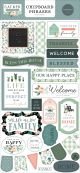 Gather At Home Chipboard 6 Inch X13 Inch Phrases