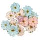 Prima Marketing Mulberry Paper Flowers Peppermint Sweet Christmas Sparkle