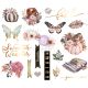 Hello Pink Autumn Chipboard Stickers 20 Per Pkg Shapes W Per Foil Accents