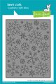 Lawn Cuts Custom Craft Die Stitched Snowflake Backdrop