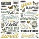 Simple Vintage Weathered Garden Foam Stickers 66 Per Pkg