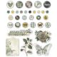 Simple Vintage Weathered Garden Decorative Brads