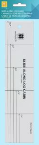 EZ Quilting Slide Along Log Cabin Acrylic Ruler Clear