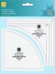 EZ Quilting Quarter Circle Acrylic Ruler Clear