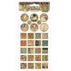 Stamperia Adhesive Chipboard 6 Inch X12 Inch Squares And Rounds Klimt