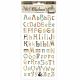 Stamperia Adhesive Chipboard 6 Inch X12 Inch Alphabet Klim