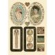 Stamperia Wooden Shapes A5 Bag Handles and Hearts Klimt